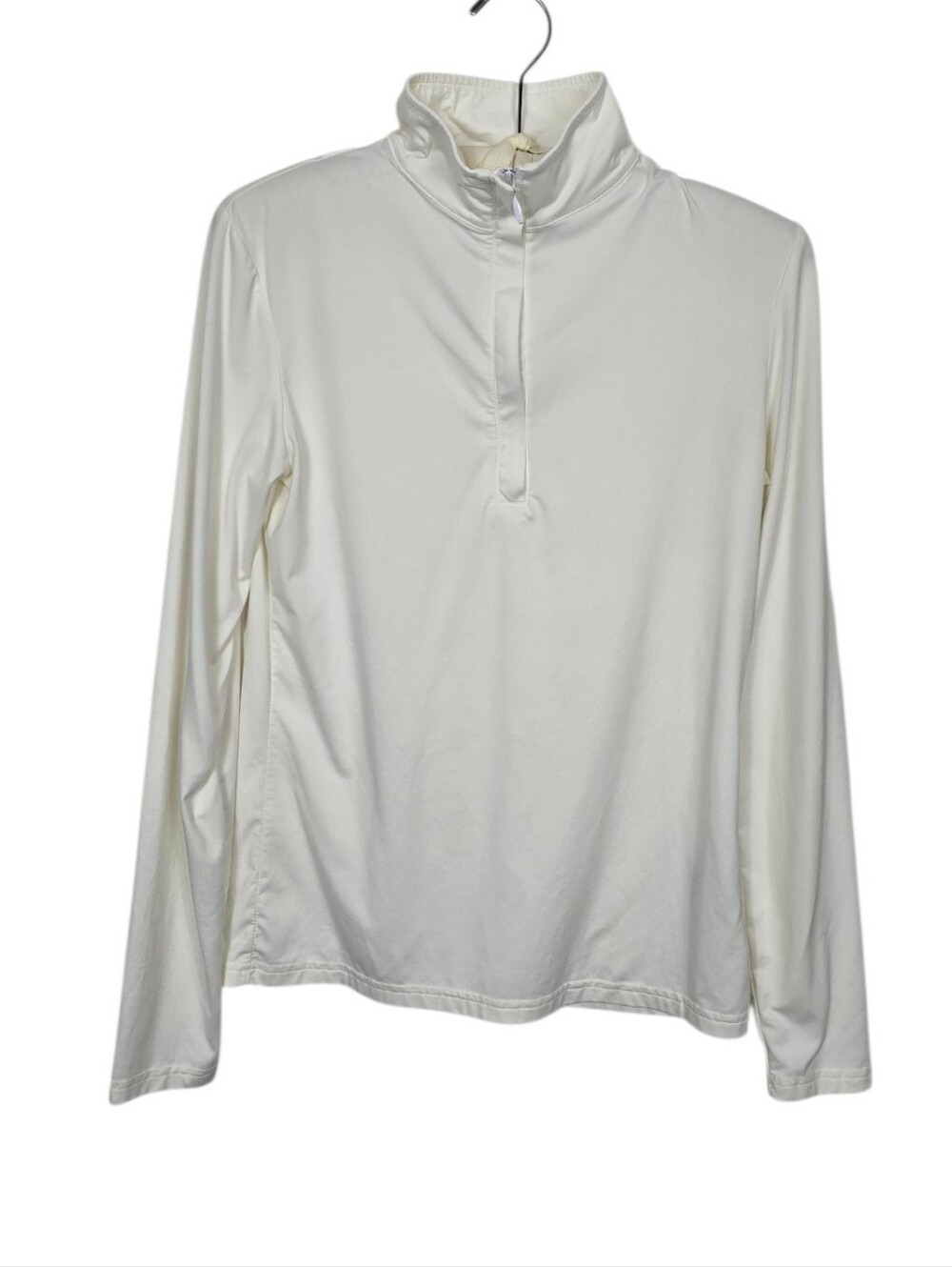 Straight Down Golf Quarter Zip Pullover Ecru Cream Women's Small